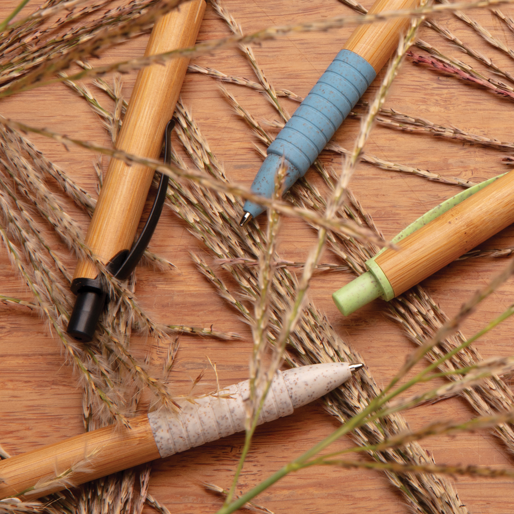 Bolígrafo de bambú & paja de trigo