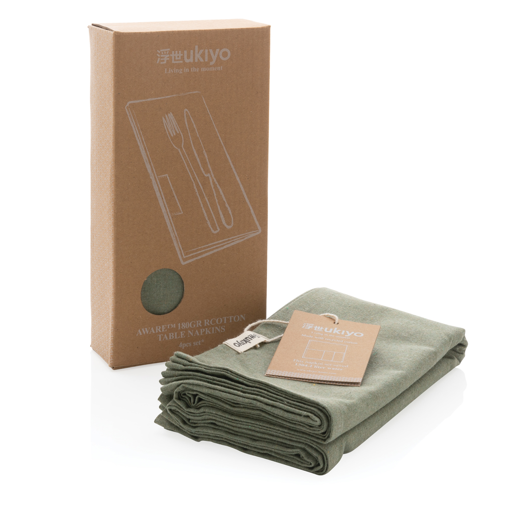 Set de 4 servilletas de mesa Ukiyo Aware ™ 180gr