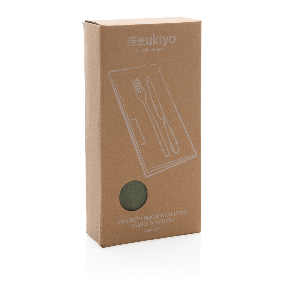 Set de 4 servilletas de mesa Ukiyo Aware ™ 180gr