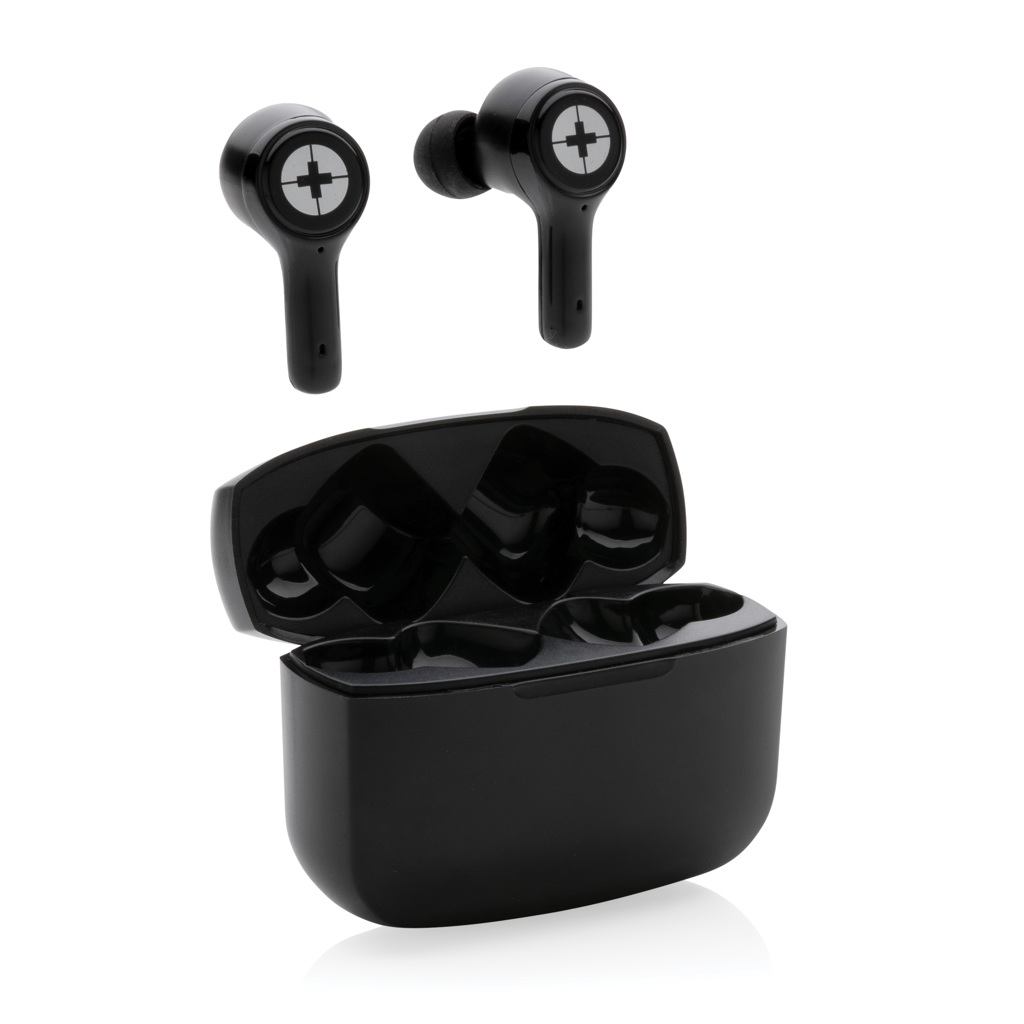 Auriculares RCS de plástico reciclado Swiss Peak ANC TWS