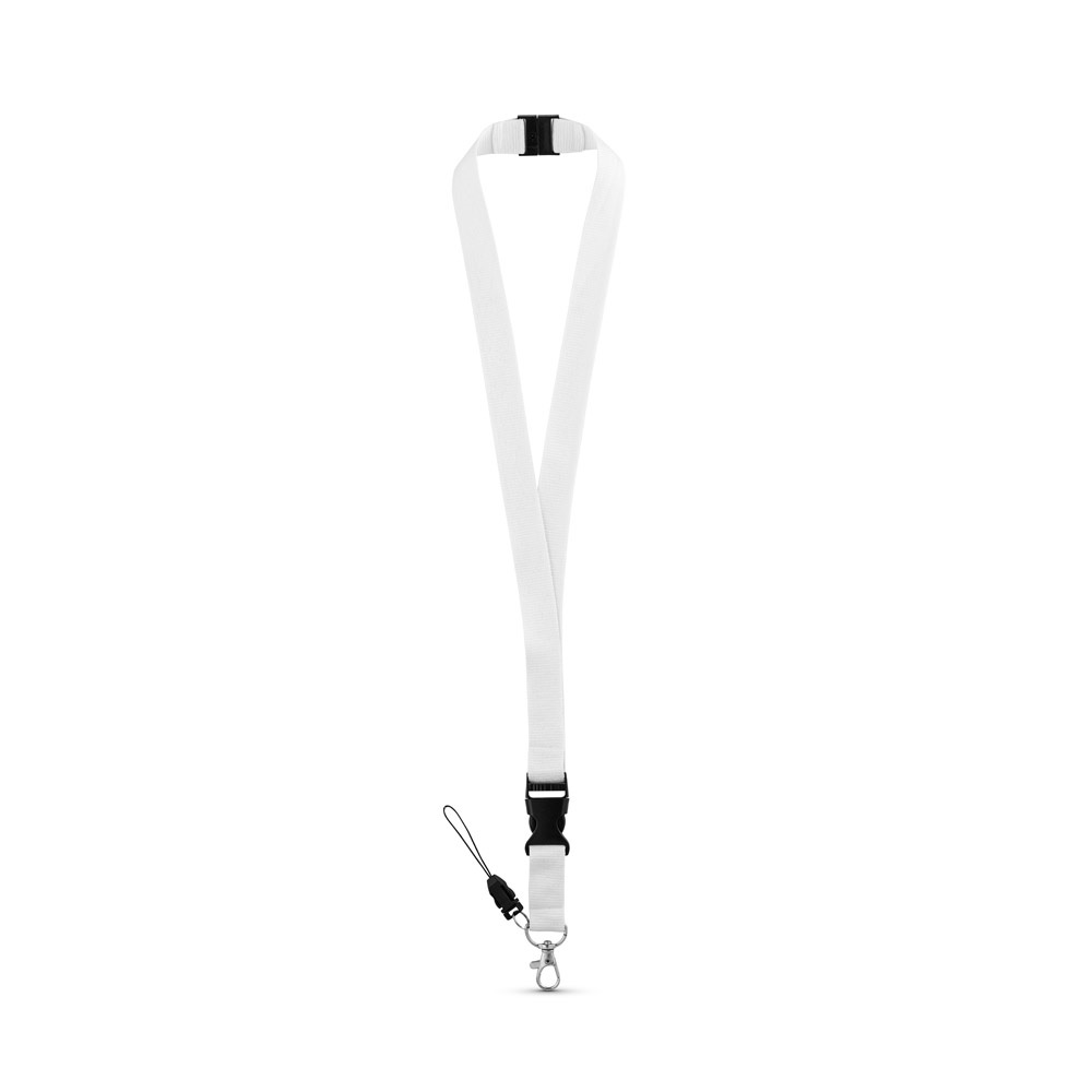 MURRAY. Lanyard de poliéster con mosquetón metálico
