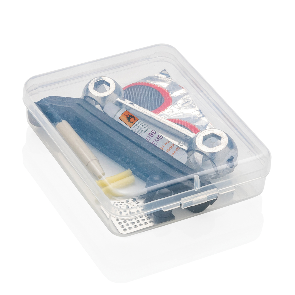 Kit de reparación de bicicletas compacto