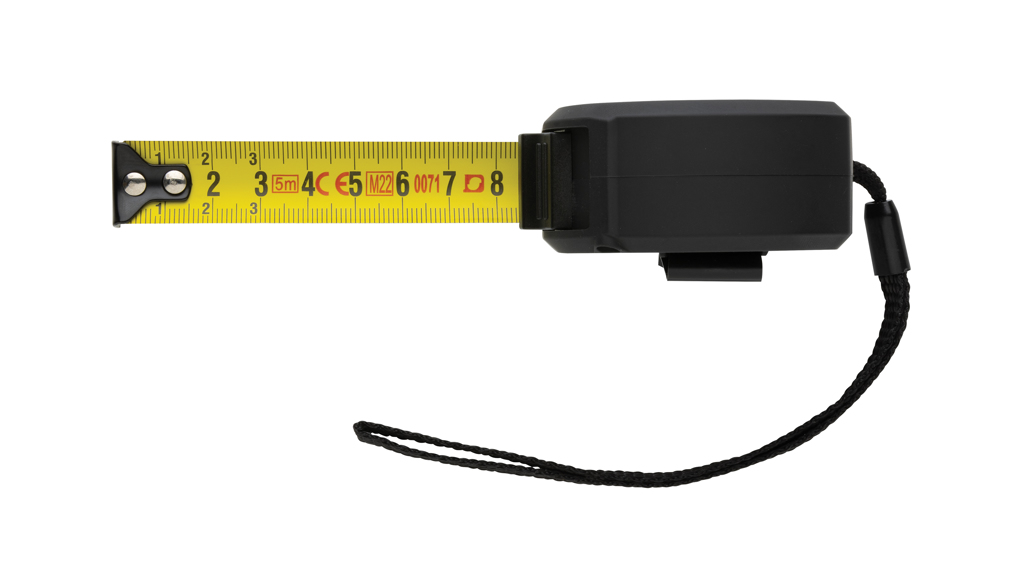 Flexómetro de bambú de plástico reciclado RCS 5M/19mm
