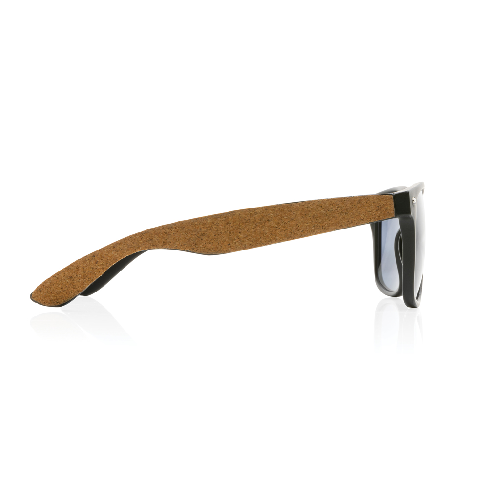 Gafas de sol de plástico PC reciclado GRS con corcho