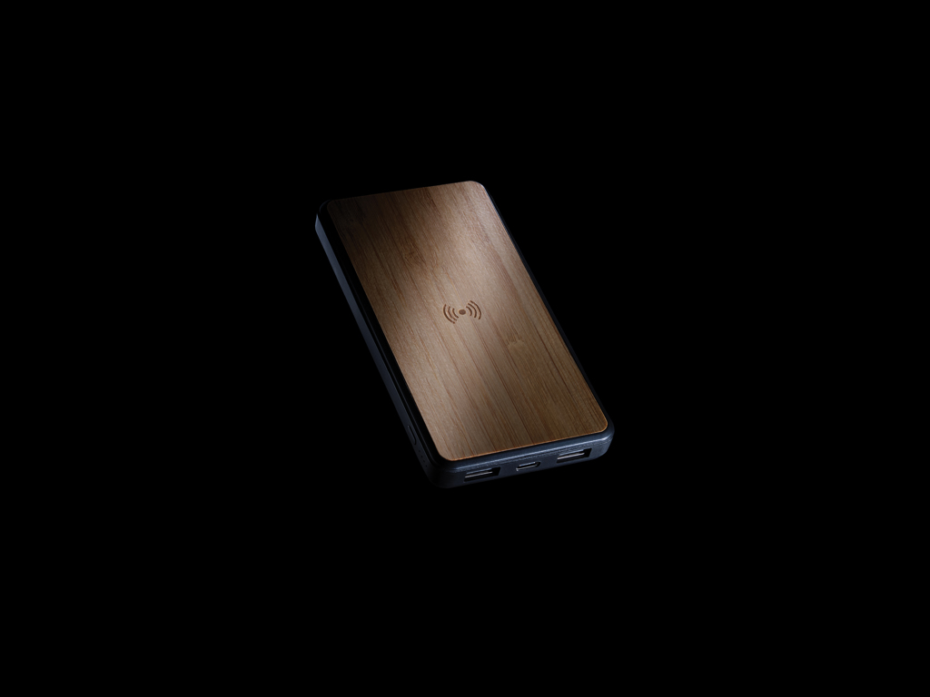 Powerbank inalámbrico 8000 mAh plástico reciclado RCS