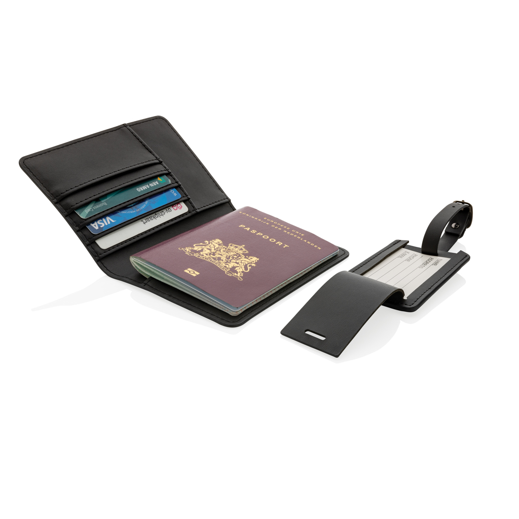 Set de regalo de viaje de PU reciclado Swiss Peak GRS