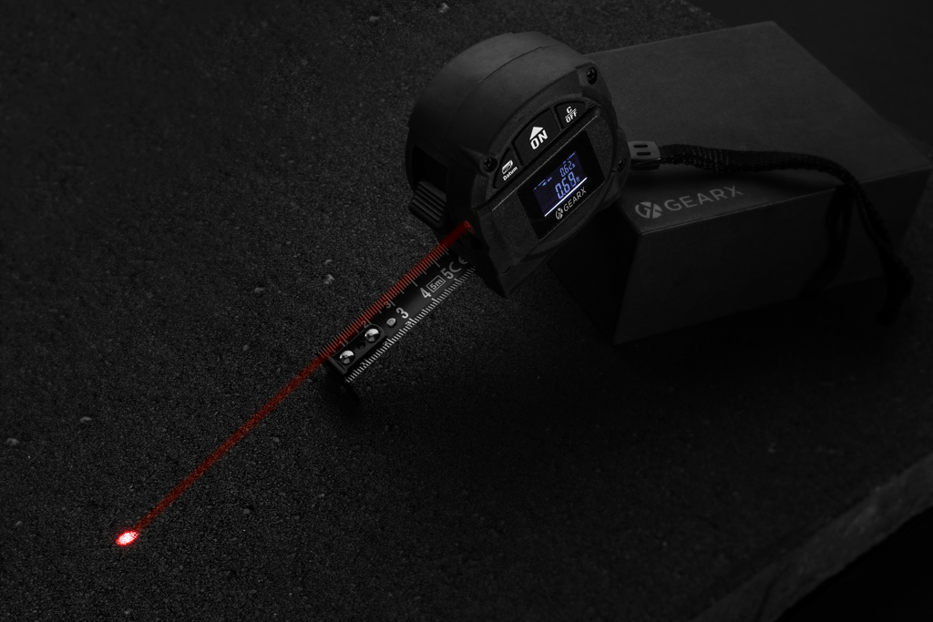 Flexómetro Gear X de 5M con láser de 30M