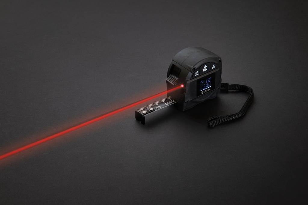 Flexómetro Gear X de 5M con láser de 30M