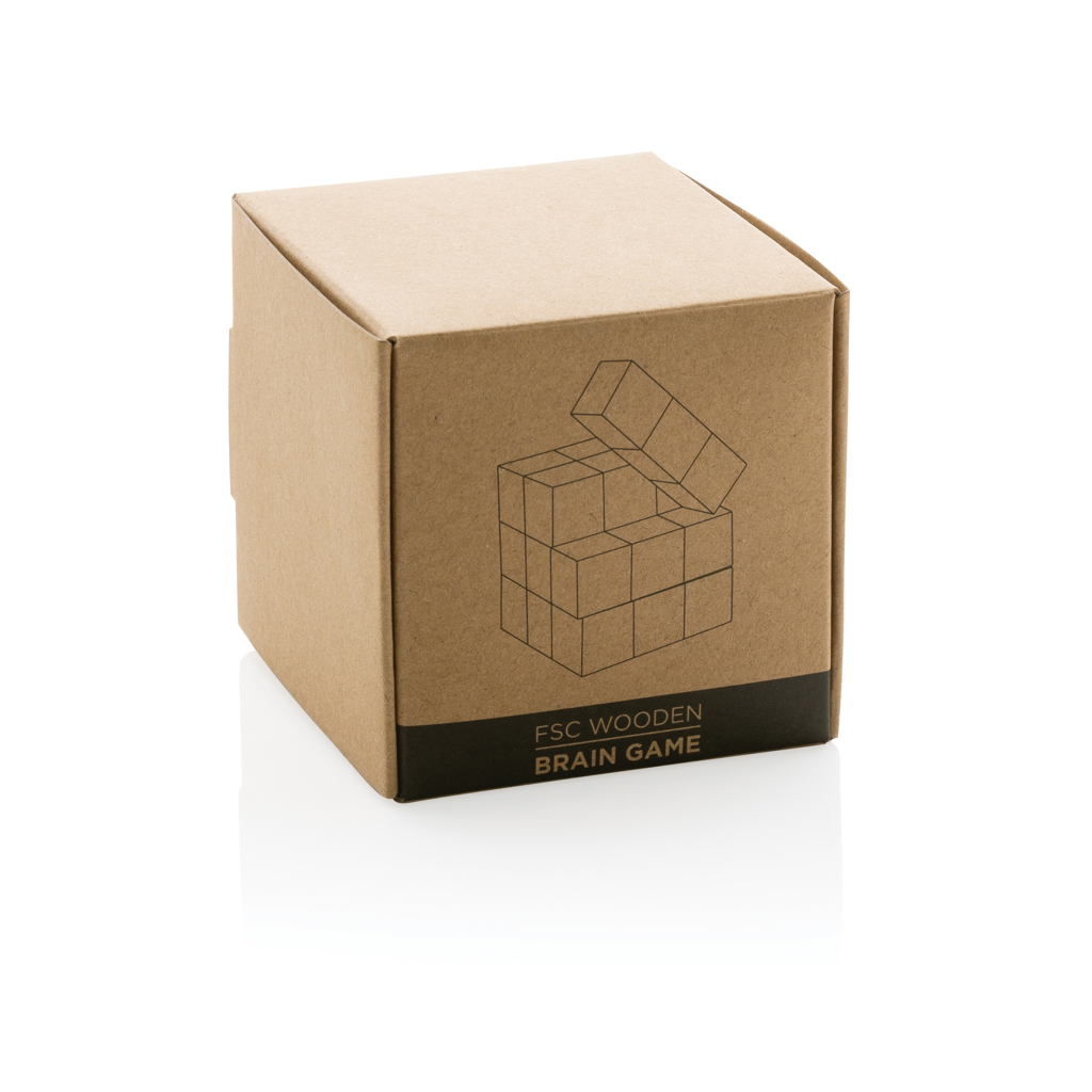 Juego mental de madera en bolsa de lona