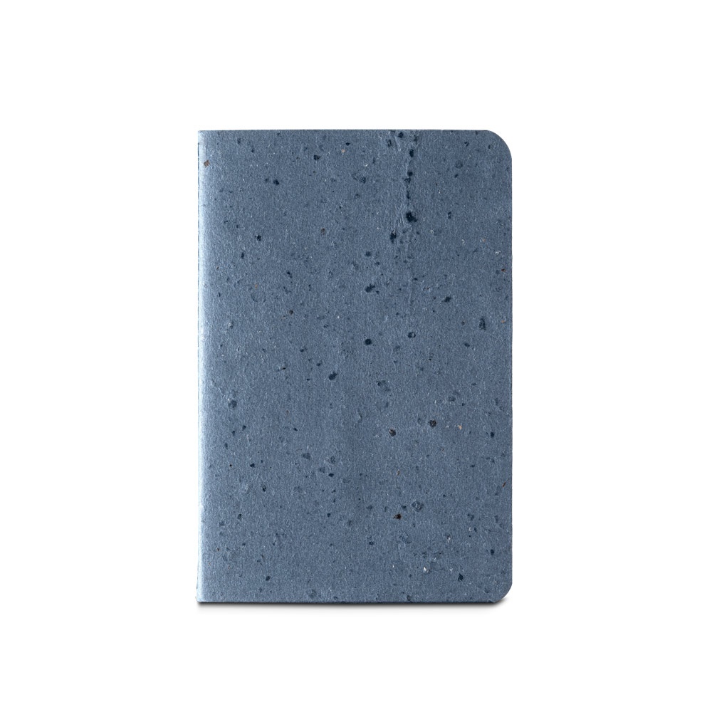 COFFEEPAD SOFT. Bloc de notas A6 con tapa flexible fabricado con residuos de cascarilla de café (65%)