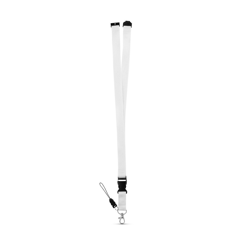 MURRAY. Lanyard de poliéster con mosquetón metálico