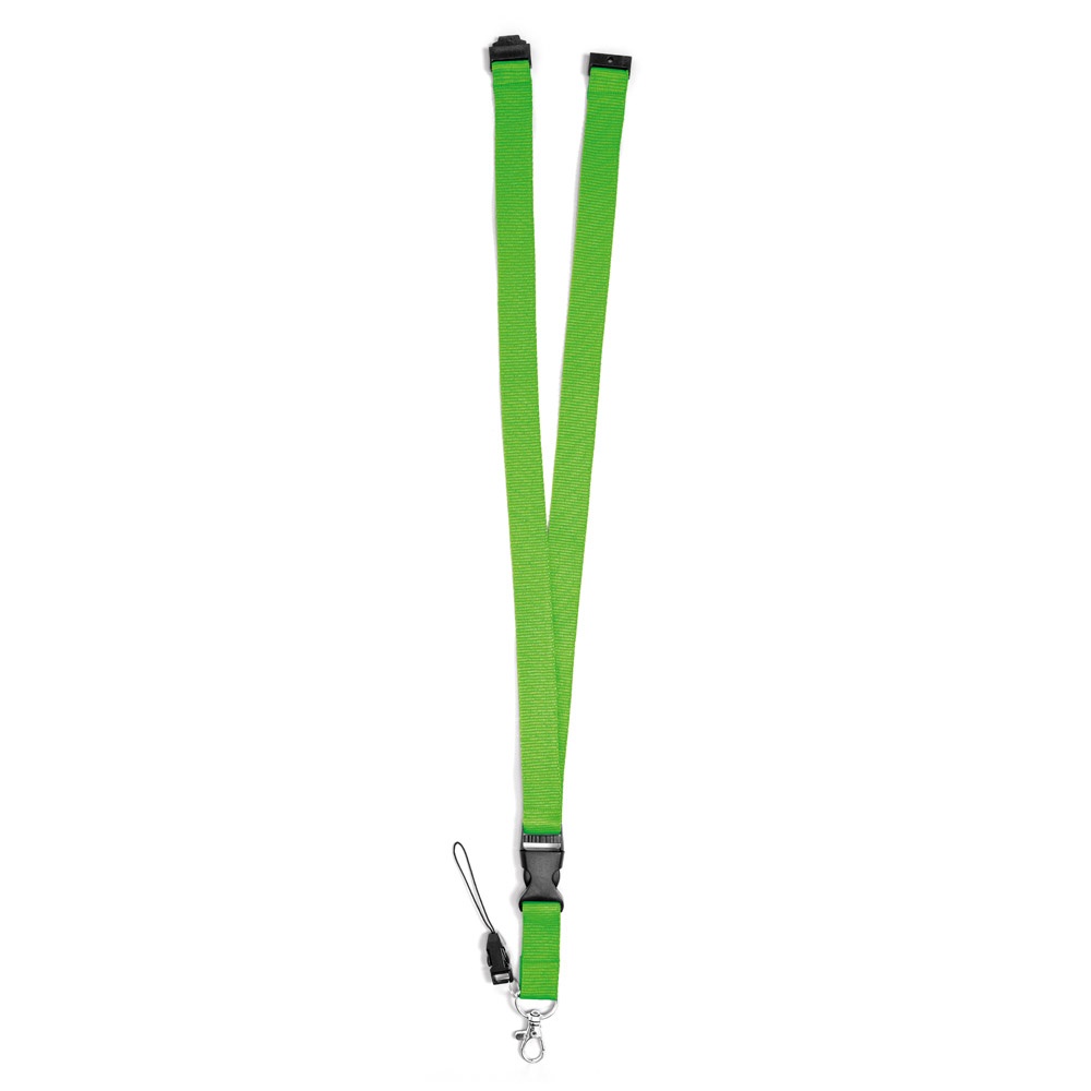 MURRAY. Lanyard de poliéster con mosquetón metálico