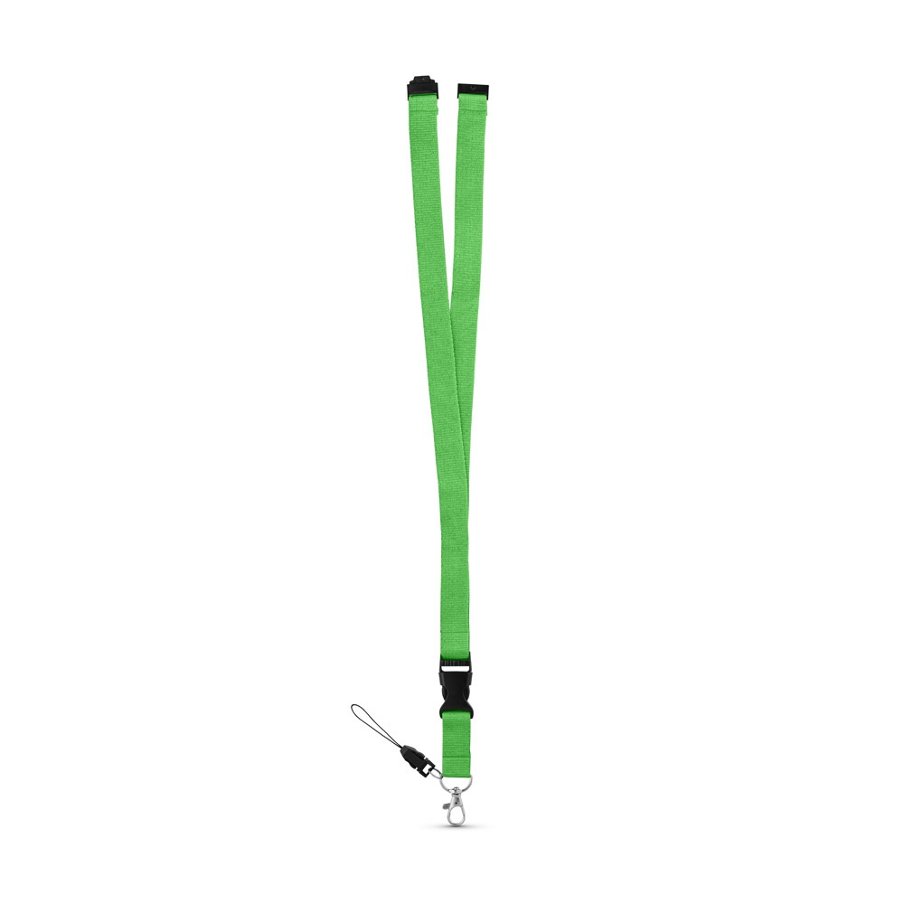 MURRAY. Lanyard de poliéster con mosquetón metálico
