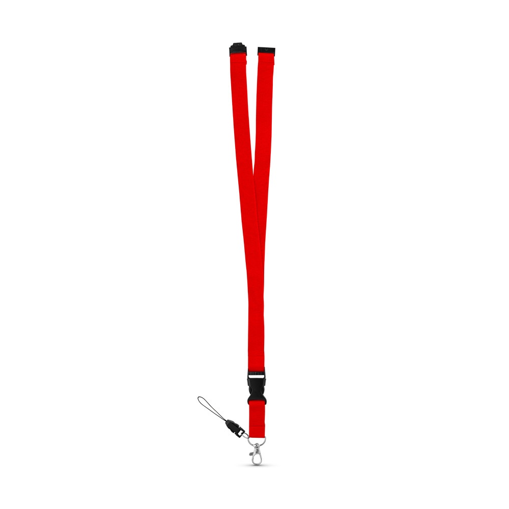 MURRAY. Lanyard de poliéster con mosquetón metálico