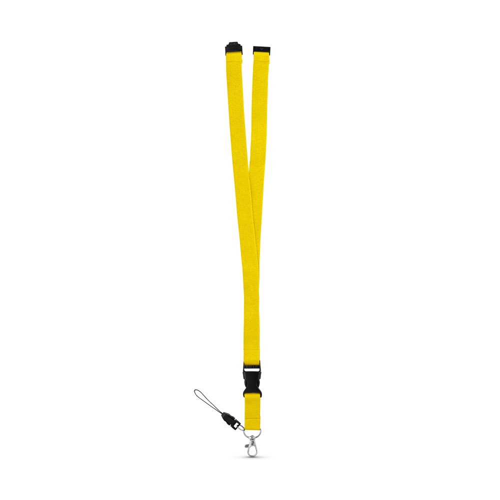 MURRAY. Lanyard de poliéster con mosquetón metálico