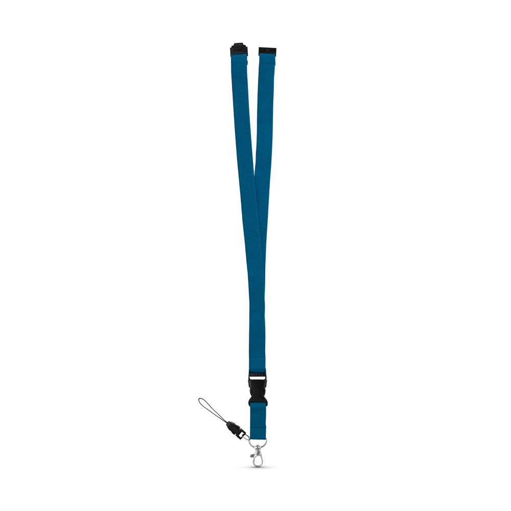 MURRAY. Lanyard de poliéster con mosquetón metálico