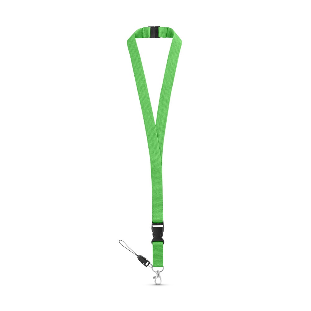 MURRAY. Lanyard de poliéster con mosquetón metálico