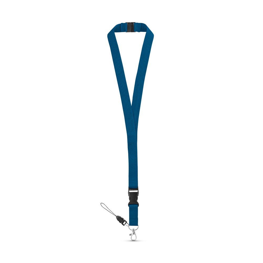 MURRAY. Lanyard de poliéster con mosquetón metálico