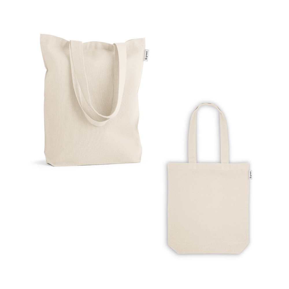 GIRONA. Bolsa de algodón (50%), algodón reciclado (30%) y poliéster (20% rPET) (220 g/m²)