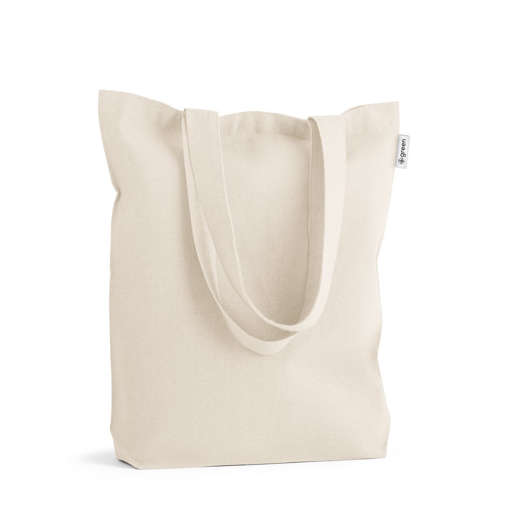 GIRONA. Bolsa de algodón (50%), algodón reciclado (30%) y poliéster (20% rPET) (220 g/m²)