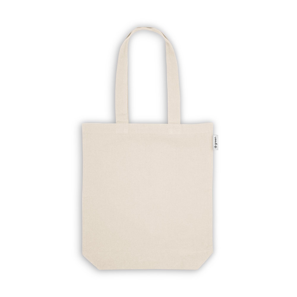 GIRONA. Bolsa de algodón (50%), algodón reciclado (30%) y poliéster (20% rPET) (220 g/m²)