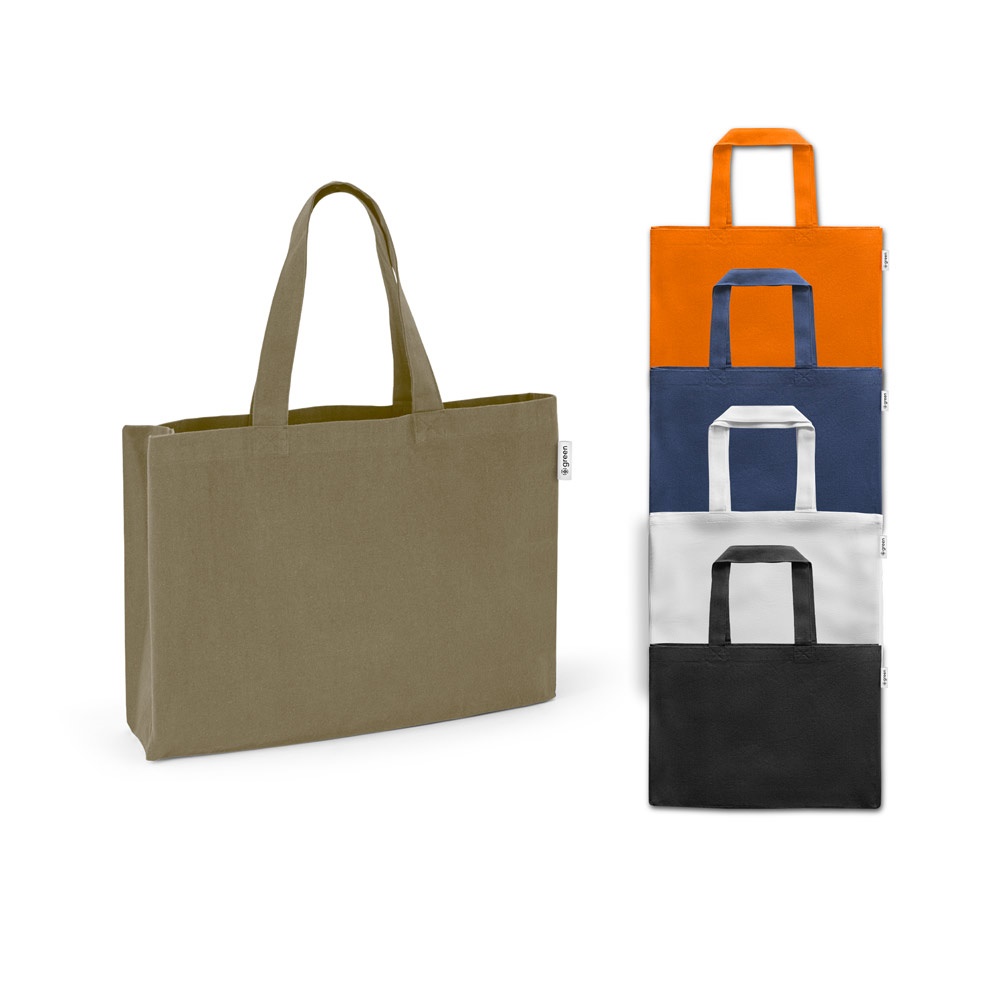 CAMDEN. Bolsa de algodón (50%), algodón reciclado (30%) y poliéster (20% rPET) (280 g/m²)