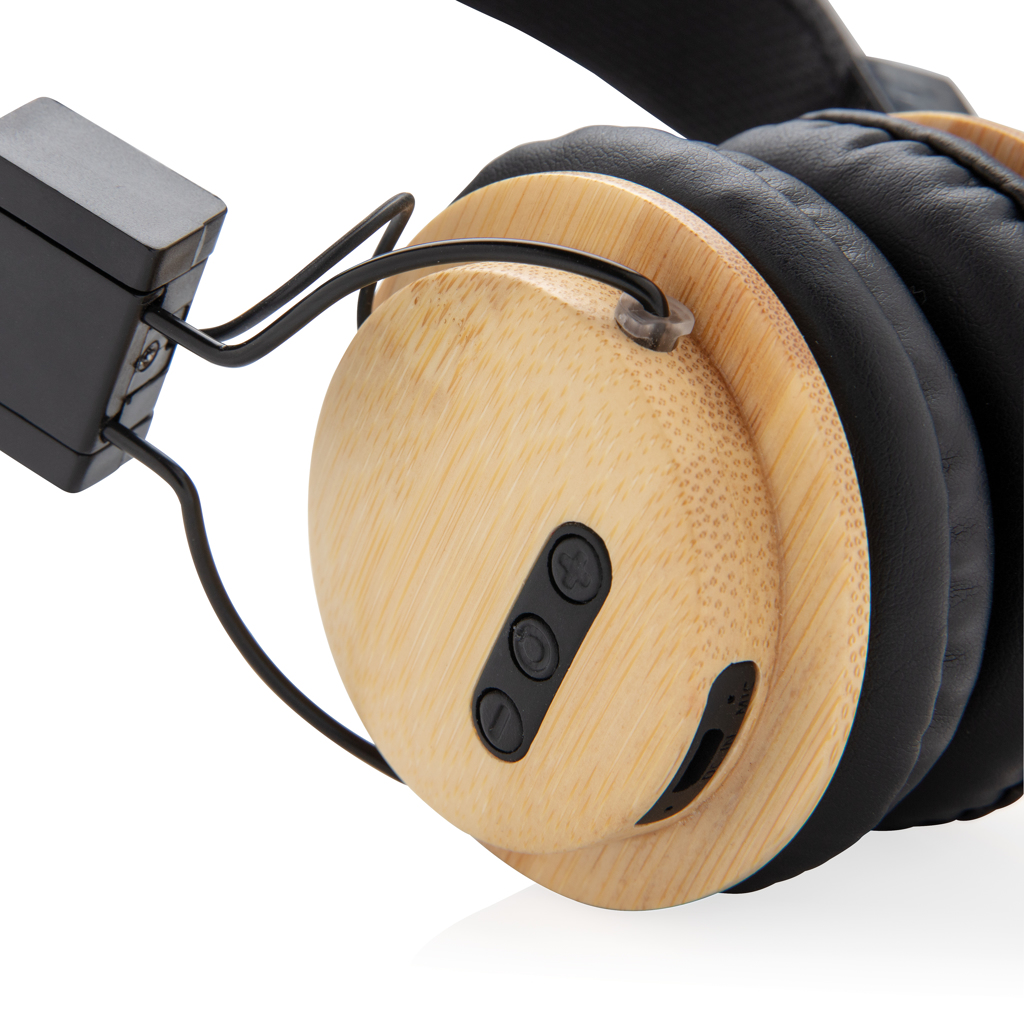 Auriculares inalámbricos bambú