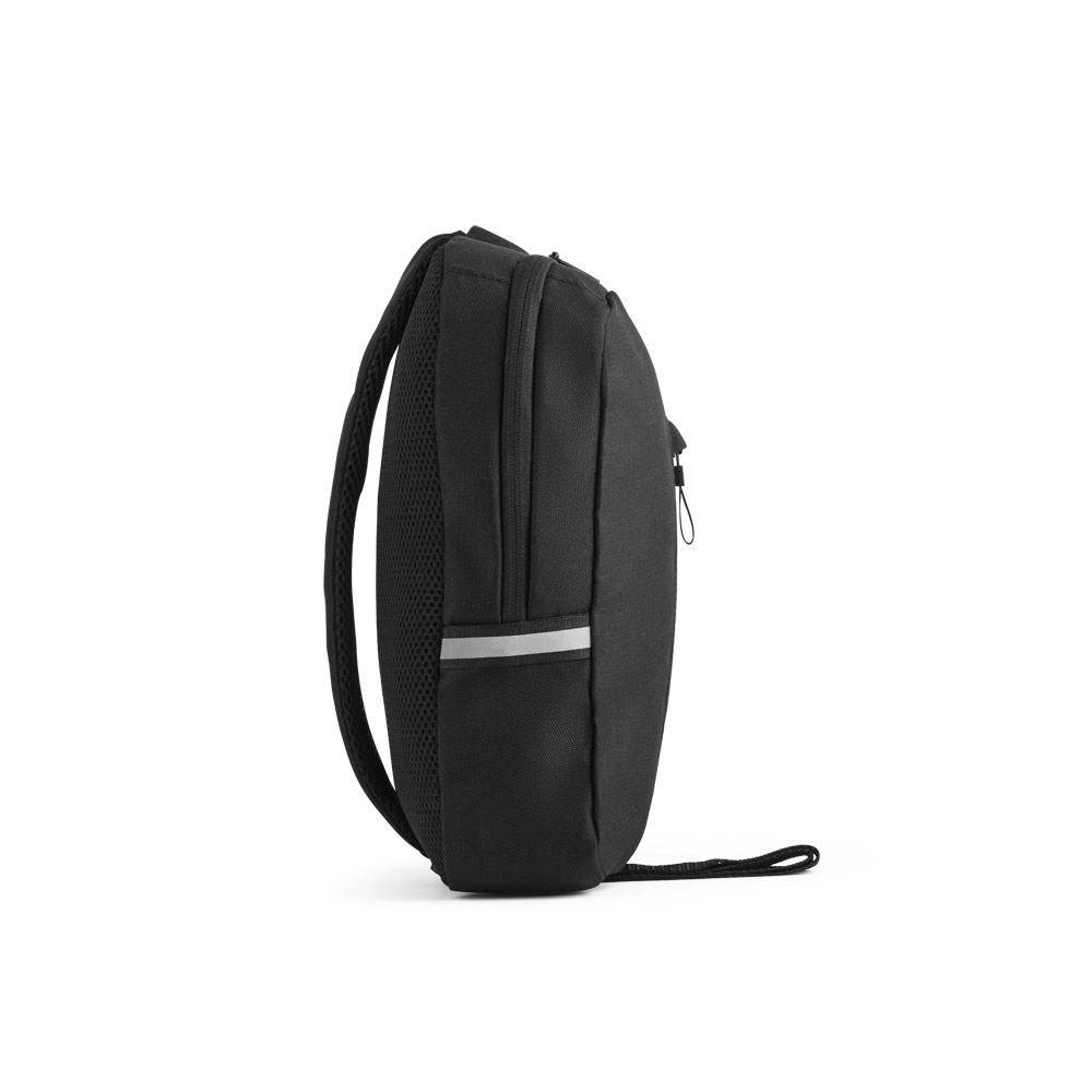 DELFOS. Mochila de una sola correa de 300D poliéster reciclado y 600D poliéster reciclado, con forro de poliéster reciclado 210D