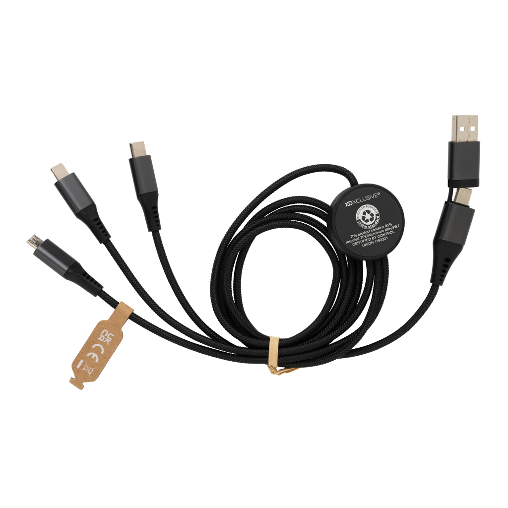Cable Terra RCS aluminio reciclado 120 cm 6 en 1