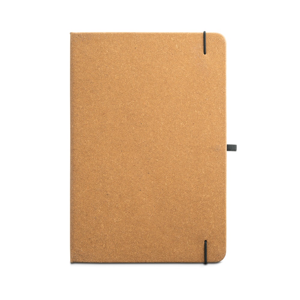 MATISSE. Bloc de notas tamaño A5 con tapa rígida de piel (70% reciclada) de 70% piel reciclada