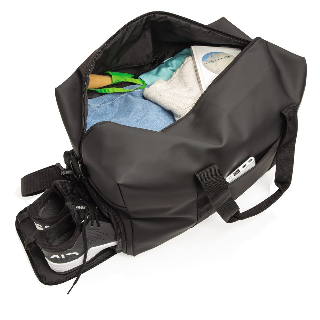 Bolsa de viaje de fin de semana de PU suave