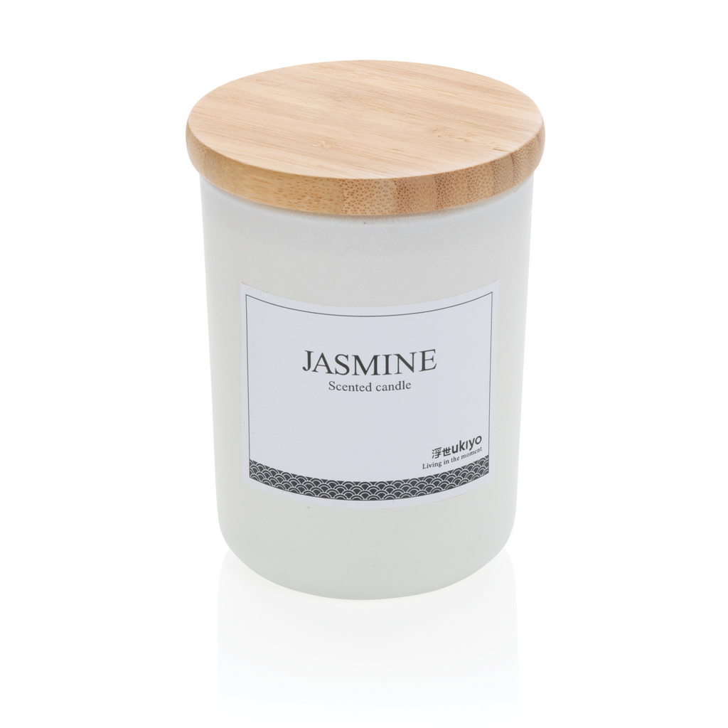 Vela perfumada Ukiyo deluxe con tapa de bambú