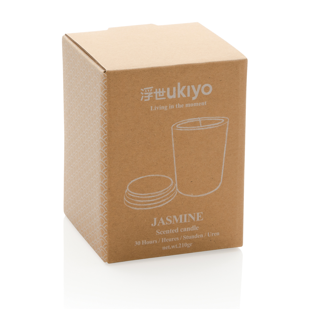 Vela perfumada Ukiyo deluxe con tapa de bambú