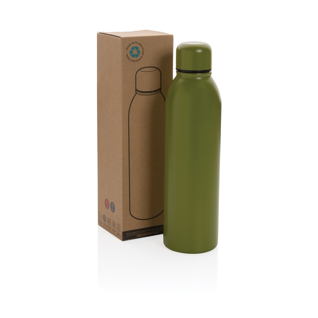 Botella al vacío de acero inoxidable reciclado RCS