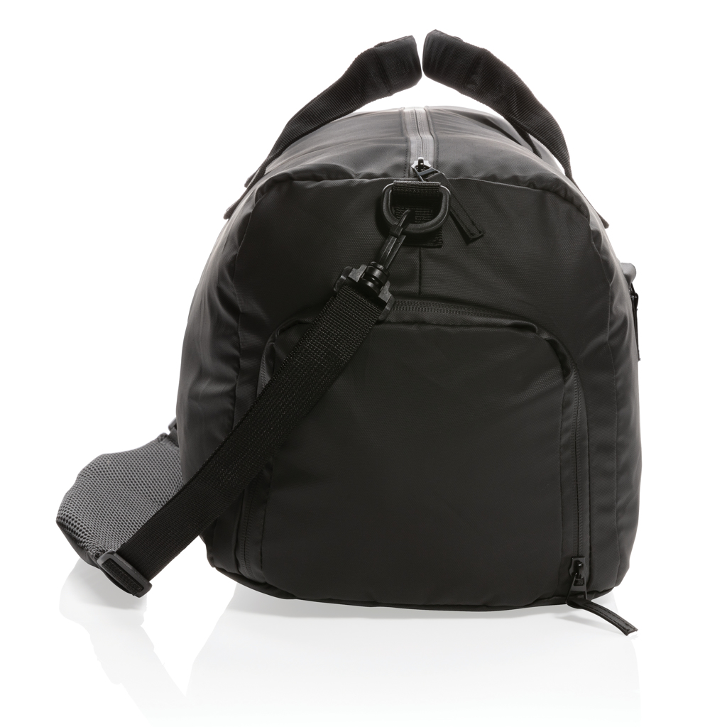 Bolsa Fashion de fin de semana negra sin PVC