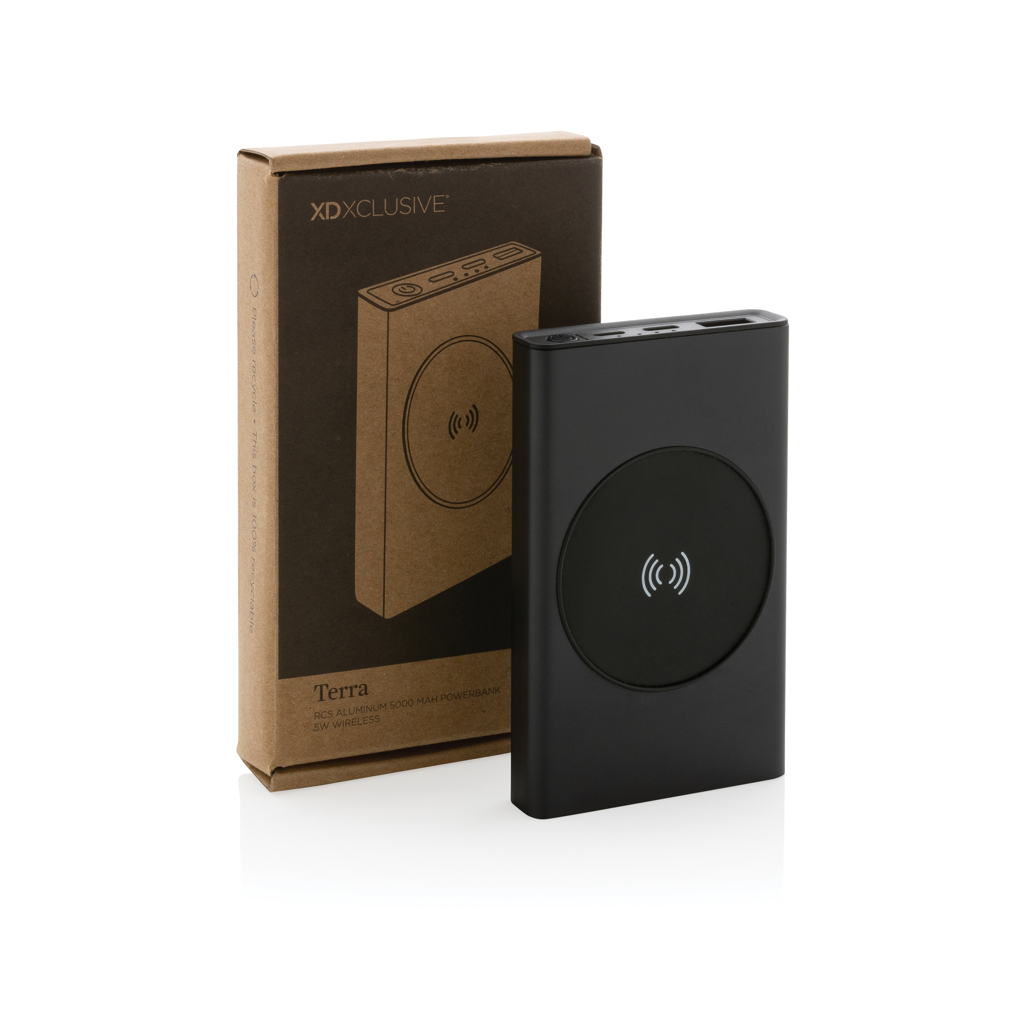 Powerbank Terra 5W aluminio RCS reciclado 5000  mAh