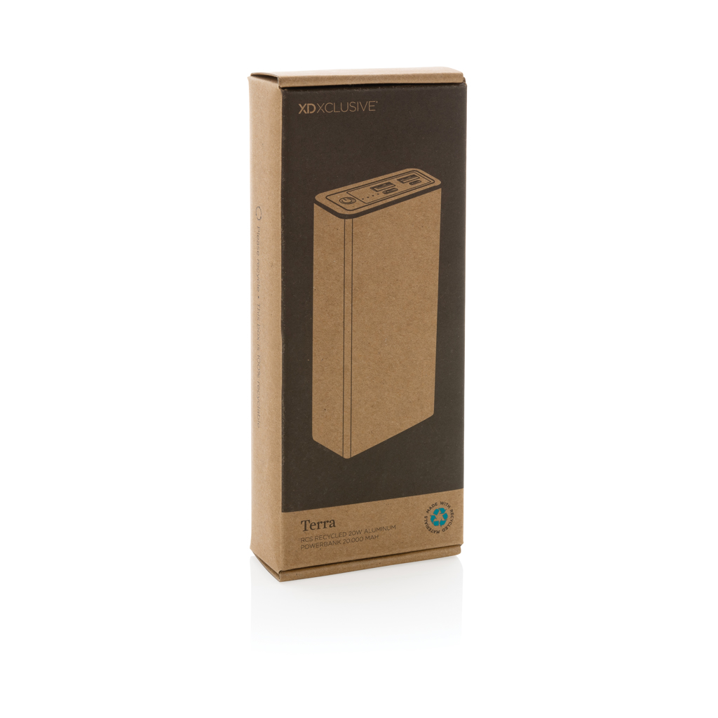 Powerbank Terra RCS 20W aluminio reciclado 20.000 mAh