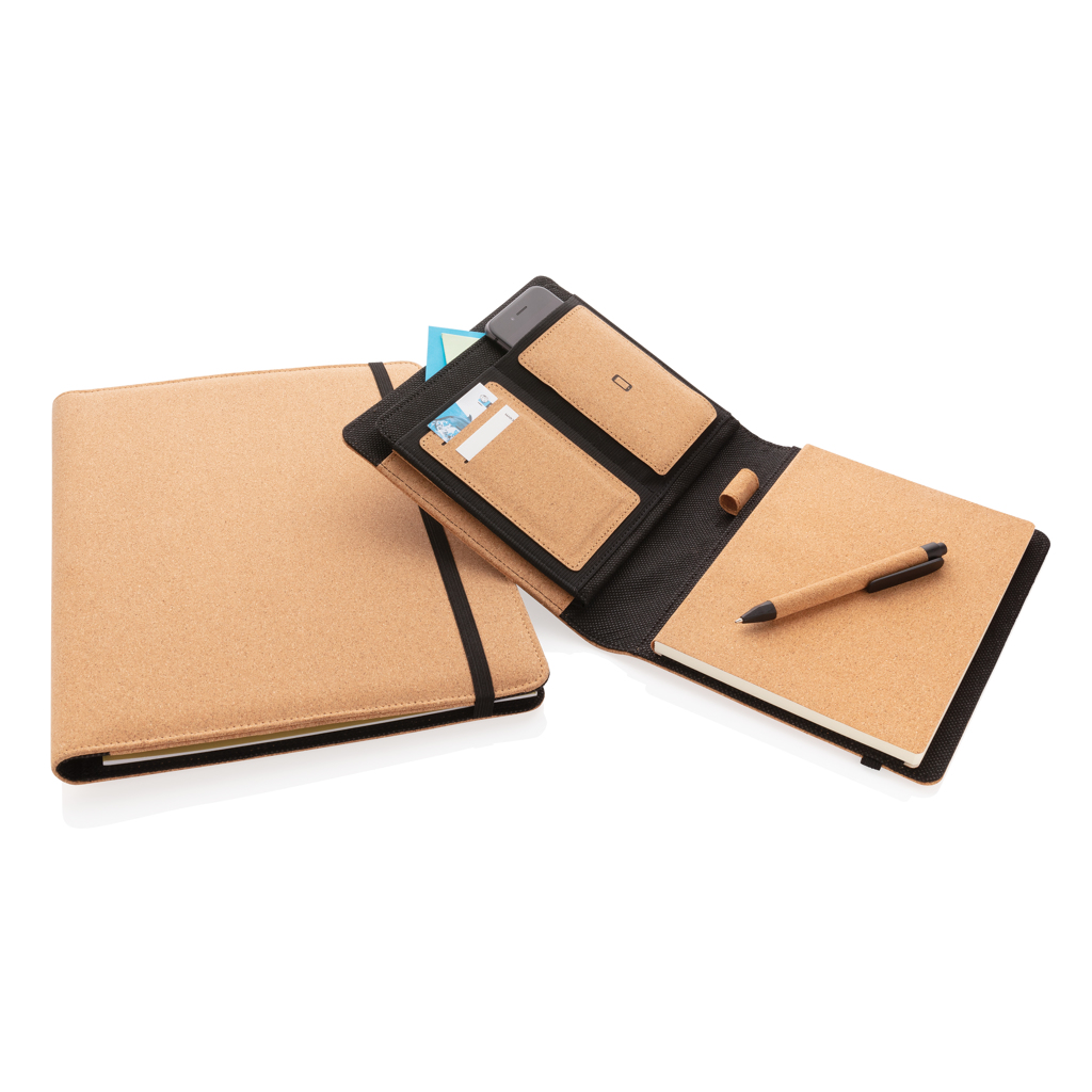 Libreta de corcho Deluxe A4 con bolígrafo
