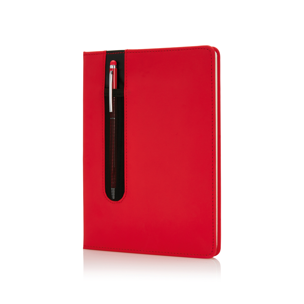 Libreta A5 PU básica con bolígrafo táctil