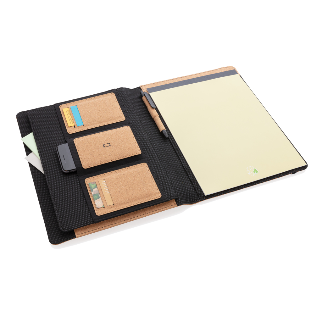 Libreta de corcho Deluxe A4 con bolígrafo