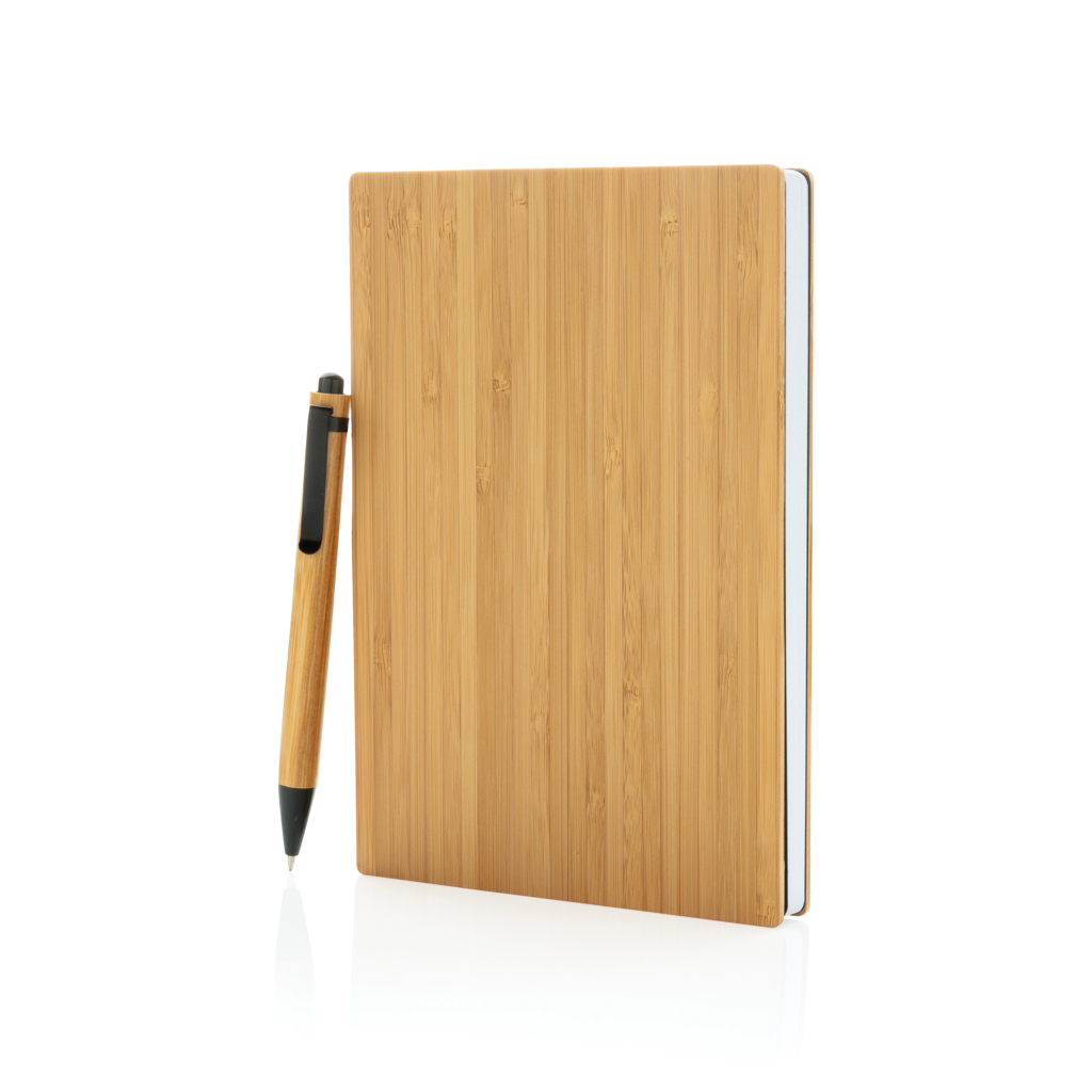 Juego de libreta y bolígrafo A5 Bamboo