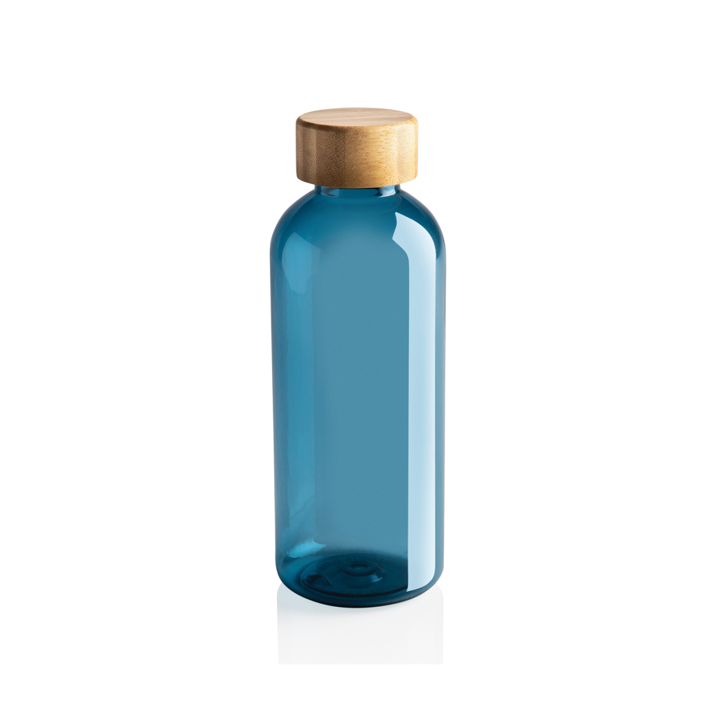 Botella RCS RPET con tapa de bambú