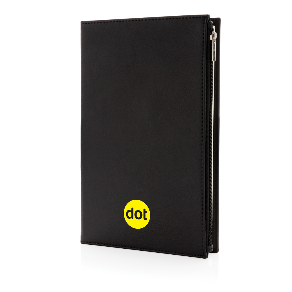 Libreta A5 de PU con cremallera