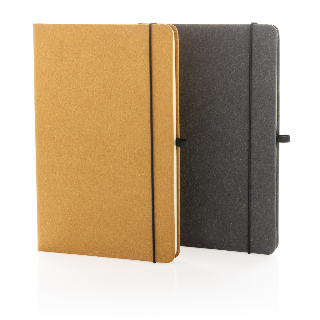 Libreta A5 de cuero reciclado de tapa dura