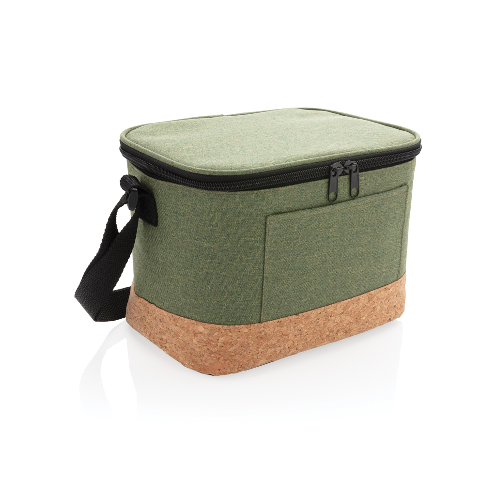 Bolsa y nevera bicolor con detalle de corcho
