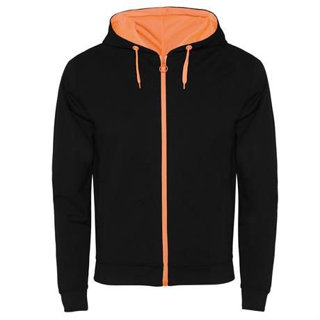 ROLY SUDADERA FUJI T/XXL GRIS VIGORE/NARANJA FLUOR