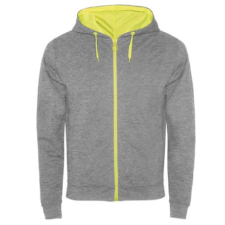 ROLY SUDADERA FUJI T/XXL GRIS VIGORE/NARANJA FLUOR
