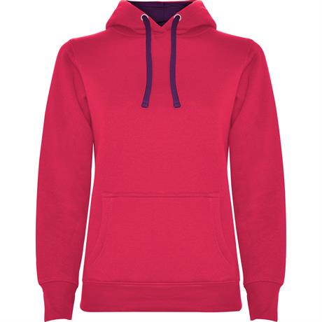 ROLY SUDADERA URBAN WOMAN CON CAPUCHA T/XXL ROSETON/PURPURA