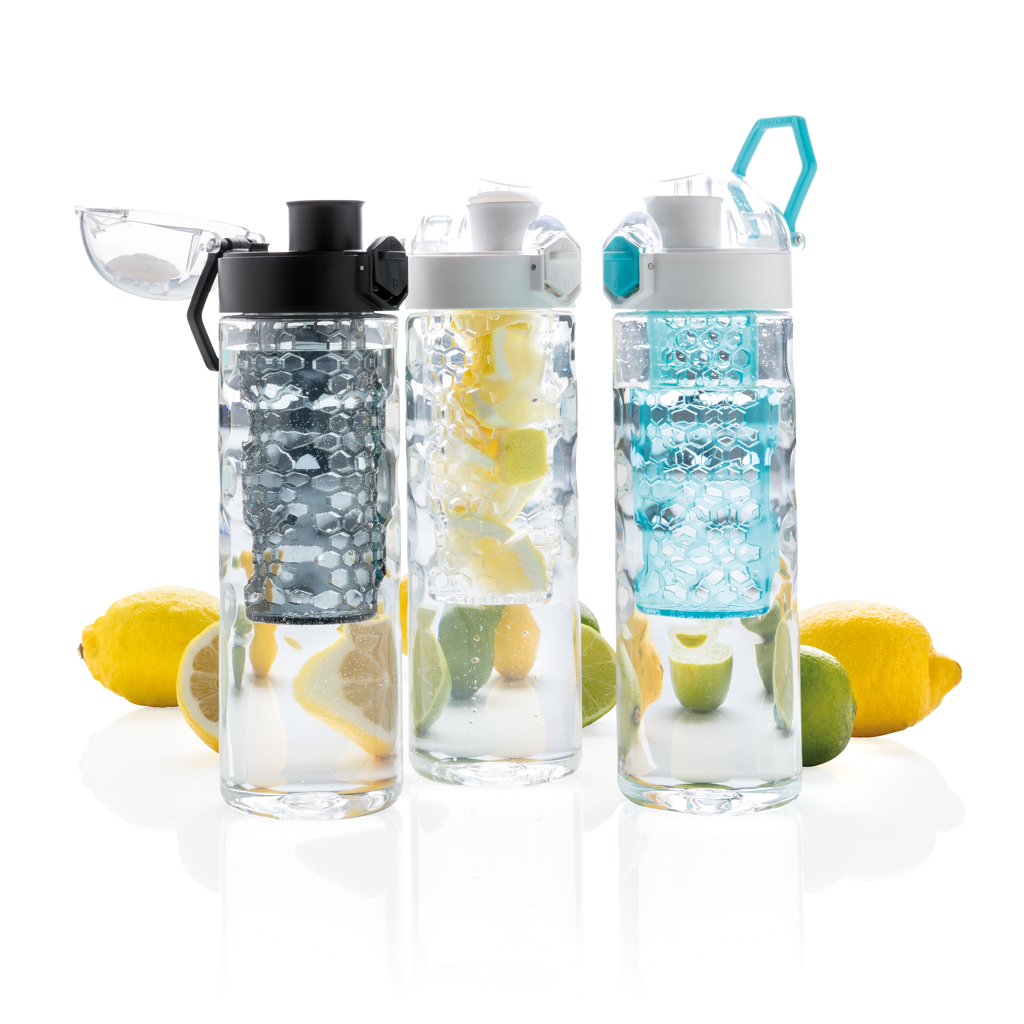 Botella infusora Honeycomb antigoteo