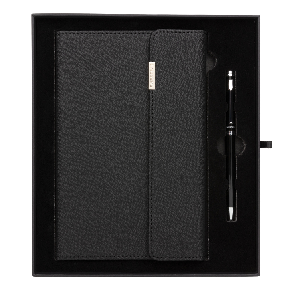 Set de libreta y bolígrafo Swiss Peak deluxe A5